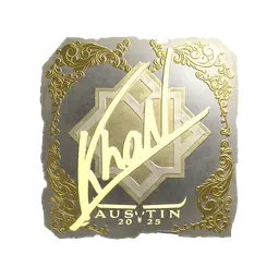 Sticker | khaN (Gold) | Austin 2025
