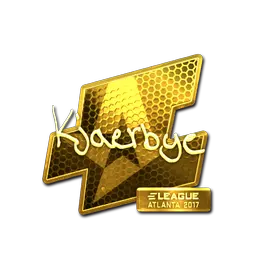 Sticker | Kjaerbye (Gold) | Atlanta 2017