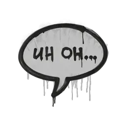 Sealed Graffiti | Uh Oh (Shark White)