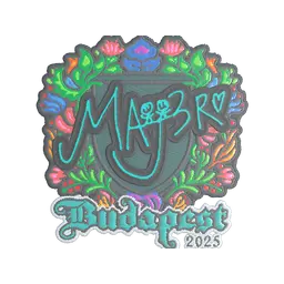 Sticker | MAJ3R (Embroidered) | Budapest 2025