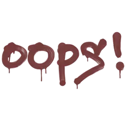 Sealed Graffiti | Oops (Brick Red)