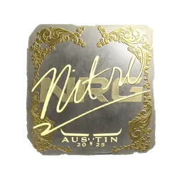 Sticker | nitr0 (Gold) | Austin 2025