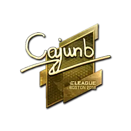 Sticker | cajunb (Gold) | Boston 2018