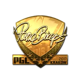 Sticker | pashaBiceps (Gold) | Krakow 2017