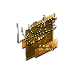 Sticker | LUCAS1 (Gold) | Boston 2018