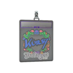 Sticker Slab | Kursy (Embroidered) | Budapest 2025