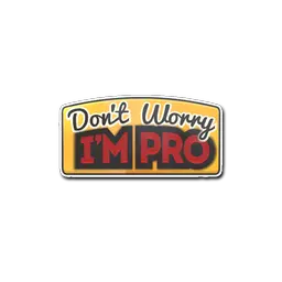 Sticker | Don't Worry, I'm Pro
