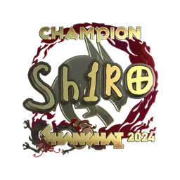 Sticker | sh1ro (Gold, Champion) | Shanghai 2024