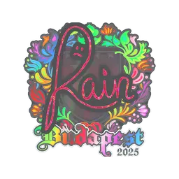 Sticker | rain (Holo) | Budapest 2025
