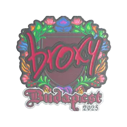 Sticker | broky (Embroidered) | Budapest 2025