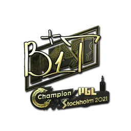 Sticker | b1t (Gold) | Stockholm 2021