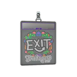 Sticker Slab | exit (Embroidered) | Budapest 2025