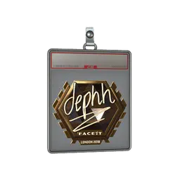 Sticker Slab | dephh (Gold) | London 2018