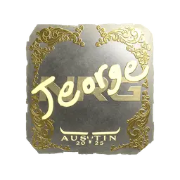Sticker | jeorge (Gold) | Austin 2025