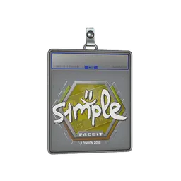 Sticker Slab | s1mple | London 2018