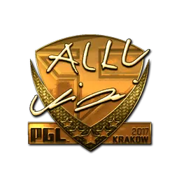 Sticker | allu (Gold) | Krakow 2017