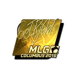 Sticker | GeT_RiGhT (Gold) | MLG Columbus 2016