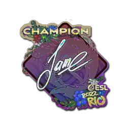 Sticker | Jame (Glitter, Champion) | Rio 2022