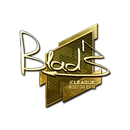 Sticker | B1ad3 (Gold) | Boston 2018
