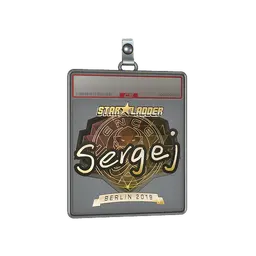 Sticker Slab | sergej (Gold) | Berlin 2019