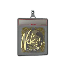 Sticker Slab | NiKo (Gold) | Austin 2025
