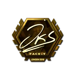 Sticker | jks (Gold) | London 2018