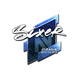 Sticker | SIXER (Foil) | Boston 2018