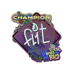Sticker | FL1T (Glitter, Champion) | Rio 2022