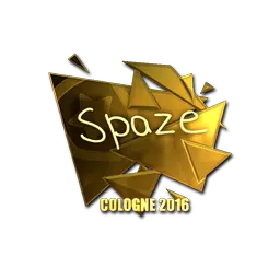 Sticker | spaze (Gold) | Cologne 2016
