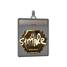 Sticker Slab | s1mple (Gold) | London 2018