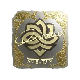 Sticker | dumau (Gold) | Austin 2025