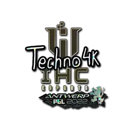 Sticker | Techno4K (Glitter) | Antwerp 2022