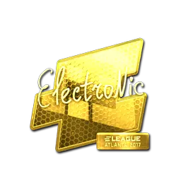 Sticker | electronic (Gold) | Atlanta 2017
