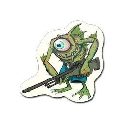 Sticker | Green Cyclawps