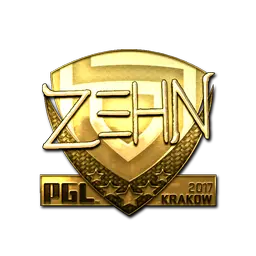 Sticker | zehN (Gold) | Krakow 2017