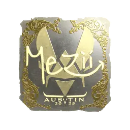 Sticker | mezii (Gold) | Austin 2025