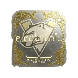 Sticker | electronic (Gold) | Austin 2025