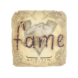Sticker | fame | Austin 2025