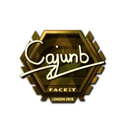 Sticker | cajunb (Gold) | London 2018