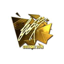 Sticker | fox (Gold) | Cologne 2016