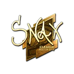 Sticker | Snax (Gold) | Boston 2018