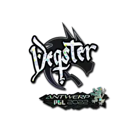 Sticker | degster (Glitter) | Antwerp 2022