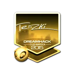 Sticker | tenzki (Gold) | Cluj-Napoca 2015