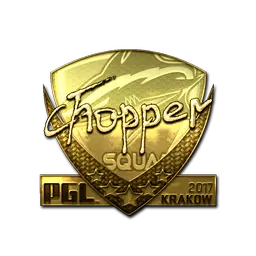 Sticker | chopper (Gold) | Krakow 2017