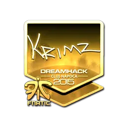 Sticker | KRIMZ (Gold) | Cluj-Napoca 2015