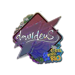 Sticker | dav1deuS (Glitter) | Rio 2022