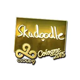 Sticker | Skadoodle (Gold) | Cologne 2015