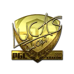 Sticker | LUCAS1 (Gold) | Krakow 2017