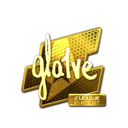 Sticker | gla1ve (Gold) | Atlanta 2017