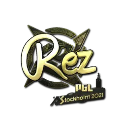 Sticker | REZ (Gold) | Stockholm 2021